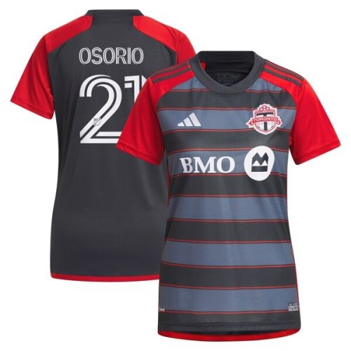 Jonathan Osorio Toronto FC adidas Women's 2024 Club Kit Replica Player Jersey - Gray