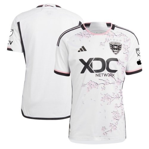 D.C. United adidas 2024 The Cherry Blossom Kit Authentic Jersey - White