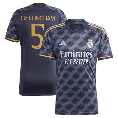 Jude Bellingham Real Madrid adidas 2023/24 Away Replica Player Jersey - Navy/White