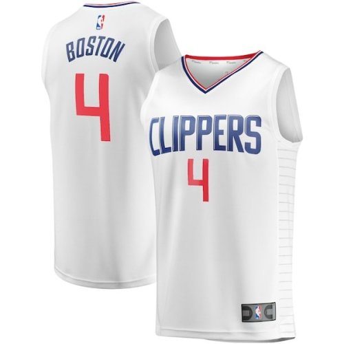 Brandon Boston LA Clippers Fanatics Branded Youth Fast Break Player Jersey - Association Edition - White
