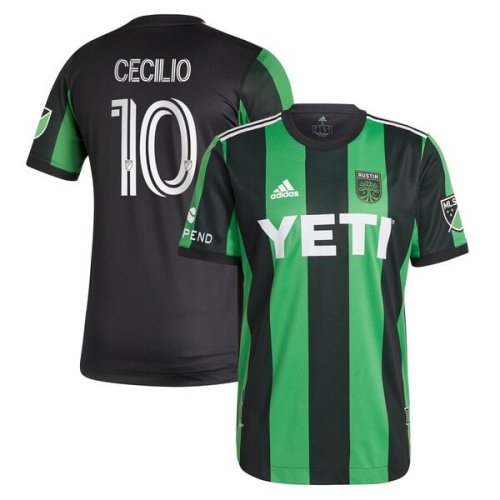 Cecilio Domínguez Austin FC adidas 2021 Primary Authentic Jersey - Black