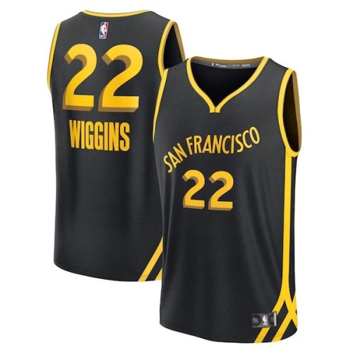 Andrew Wiggins Golden State Warriors Fanatics Branded Unisex Fast Break Jersey - Black - City Edition