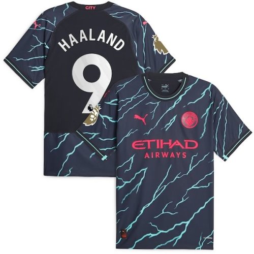 Erling Haaland Manchester City Puma 2023/24 Third Authentic Player Jersey - Navy