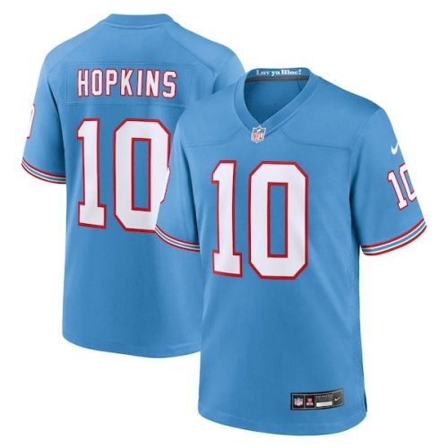 DeAndre Hopkins Tennessee Titans Nike Oilers Throwback Player Game Jersey - Light Blue/Navy/White