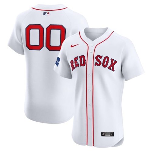 Boston Red Sox Nike Home Elite Custom Patch Jersey - White