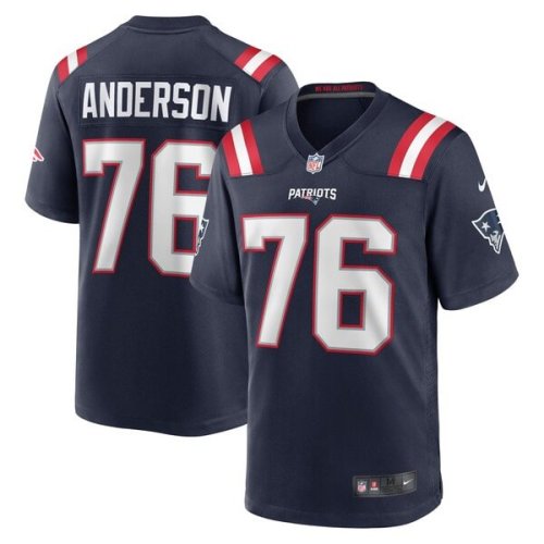 Calvin Anderson New England Patriots Nike Game Jersey - Navy