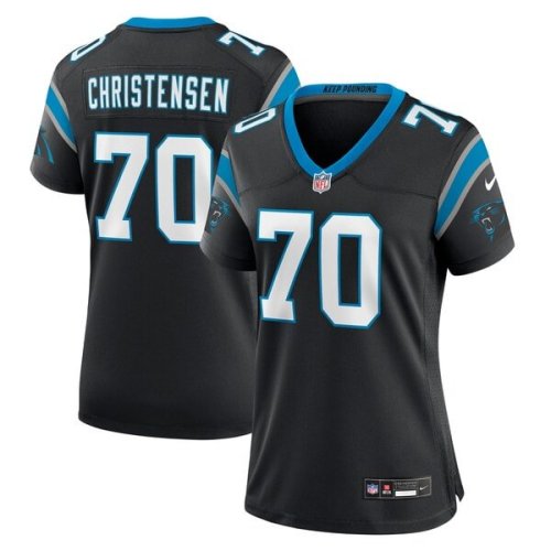 Brady Christensen Carolina Panthers Nike Women's Team Game Jersey - Black