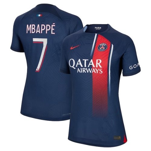 Kylian Mbappe Paris Saint-Germain Nike Women's 2023/24 Home Authentic Player Jersey - Navy