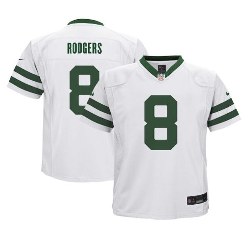Aaron Rodgers New York Jets Nike Preschool Alternate Game Jersey - White/Green