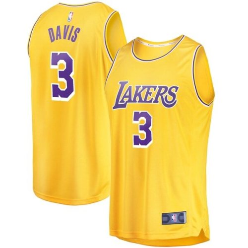 Anthony Davis Los Angeles Lakers Fanatics Branded Fast Break Replica Jersey - Icon Edition - Gold