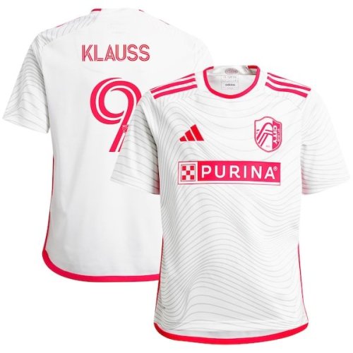 João Klauss St. Louis City SC adidas Youth 2024 The Confluence Kit Replica Player Jersey - White