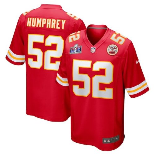 Creed Humphrey Kansas City Chiefs Nike Super Bowl LVIII Game Jersey - Red