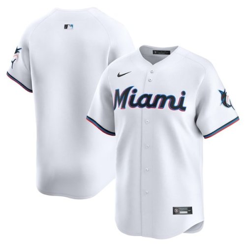 Miami Marlins Nike Home Limited Jersey - White