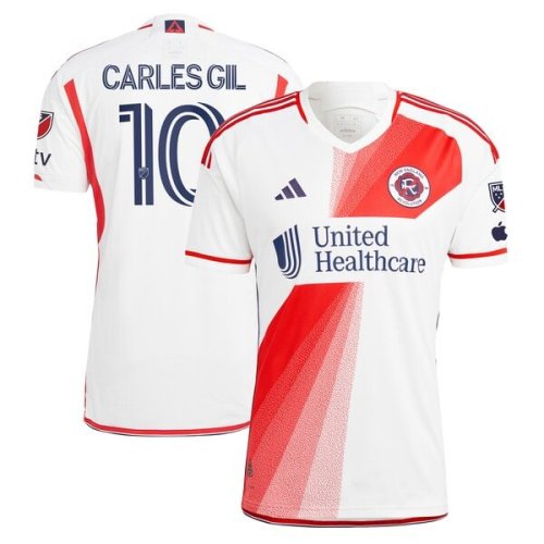 Carles Gil New England Revolution adidas 2024 Defiance Authentic Jersey - White