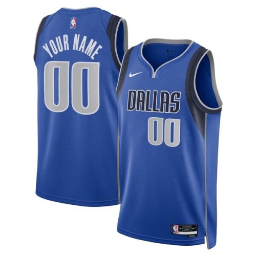 Dallas Mavericks Nike Unisex Swingman Custom Jersey Blue - Icon Edition
