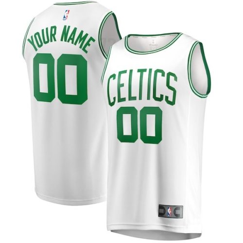Boston Celtics Fanatics Branded Fast Break Replica Custom Jersey - Association Edition - White