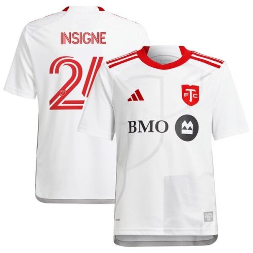 Lorenzo Insigne Toronto FC adidas Youth 2024 GTA Kit Replica Player Jersey – White