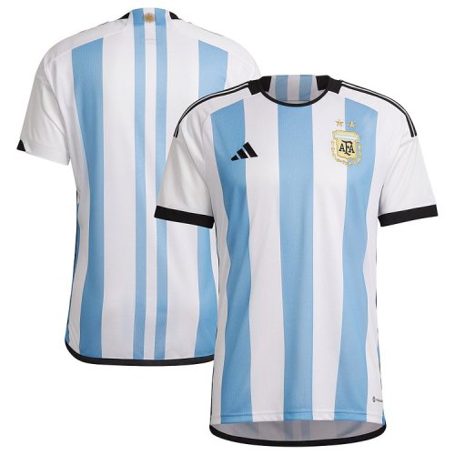 Custom Argentina National Team adidas 2022/23 Home Authentic Blank Jersey - White