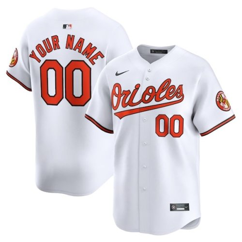 Baltimore Orioles Nike Home Limited Custom Jersey - White