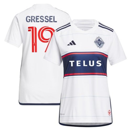 Julian Gressel Vancouver Whitecaps FC adidas Women's 2024 Bloodlines Replica Player Jersey - White