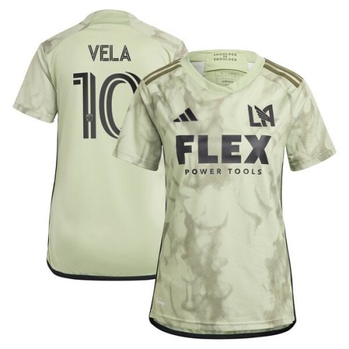 Carlos Vela LAFC adidas Women's 2024 Smokescreen Replica Player Jersey - Green