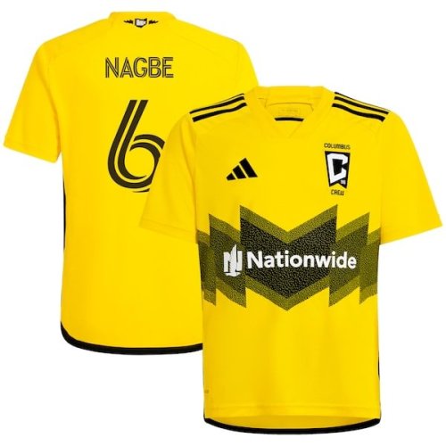 Darlington Nagbe Columbus Crew adidas Youth 2024 The Home Kit Replica Player Jersey - Yellow