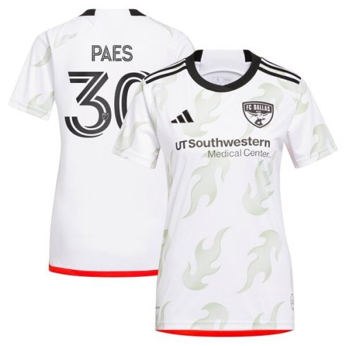 Maarten Paes FC Dallas adidas Women's 2024 Burn Baby Burn Replica Player Jersey – White