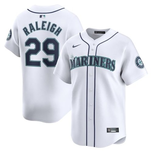 Cal Raleigh Seattle Mariners Nike Home Limited Player Jersey - White
