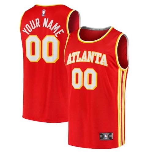 Atlanta Hawks Fanatics Branded Fast Break Replica Custom Jersey - Icon Edition - Red