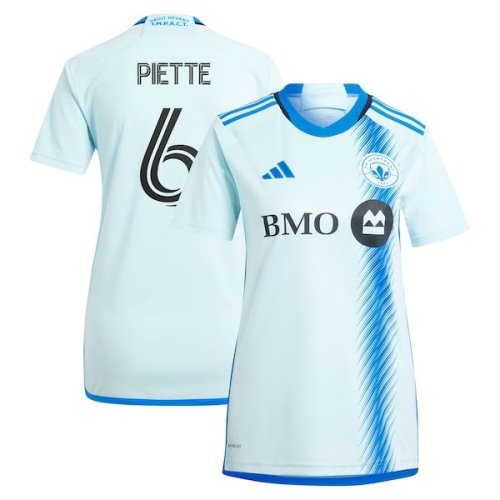 Samuel Piette CF Montreal adidas Women's 2024 La Main Replica Player Jersey – Light Blue