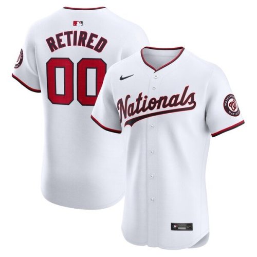 Washington Nationals Nike Home Elite Pick-A-Player Retired Roster Jersey - White
