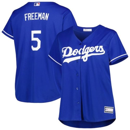 Freddie Freeman Los Angeles Dodgers Women's Plus Size Replica Player Jersey - Royal