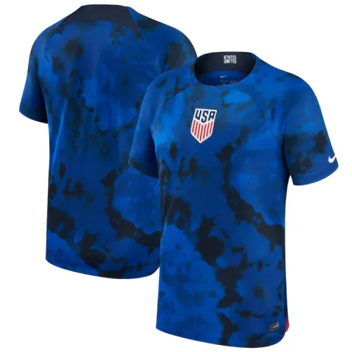 Custom USMNT Nike 2022/23 Away Authentic Jersey - Blue