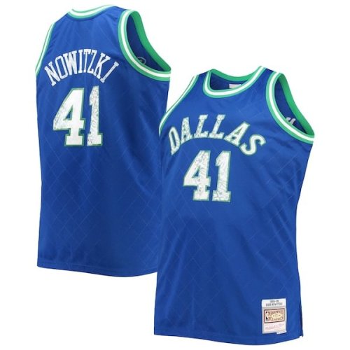 Dirk Nowitzki Dallas Mavericks Mitchell & Ness Big & Tall 1998/99 NBA 75th Anniversary Diamond Swingman Jersey - Blue