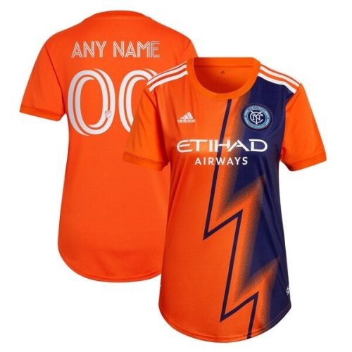 New York City FC adidas Women's 2022 The Volt Kit Replica Custom Jersey - Orange