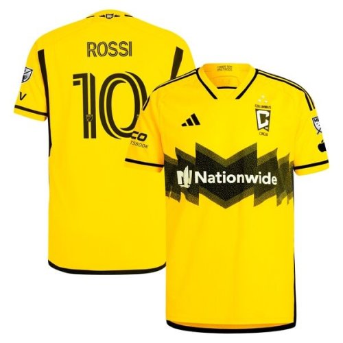 Diego Rossi Columbus Crew adidas 2024 The Home Kit Authentic Player Jersey - Yellow