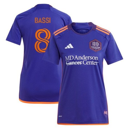 Amine Bassi Houston Dynamo FC adidas Women's 2024 Still Holdin' Replica Player Jersey – Purple