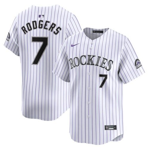 Brendan Rodgers Colorado Rockies Nike Home Limited Player Jersey - White