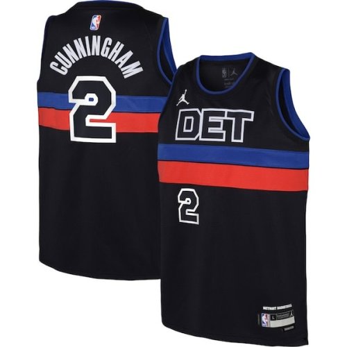 Cade Cunningham Detroit Pistons Jordan Brand Youth Swingman Jersey - Statement Edition - Black