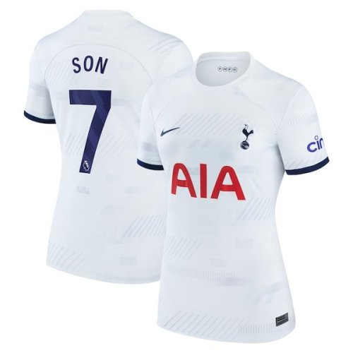 Son Heung-min Tottenham Hotspur Nike Women's Home 2023/24 Replica Player Jersey - White/Navy/Tan