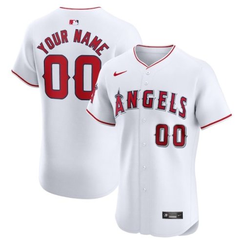 Los Angeles Angels Nike Home Elite Custom Jersey - White