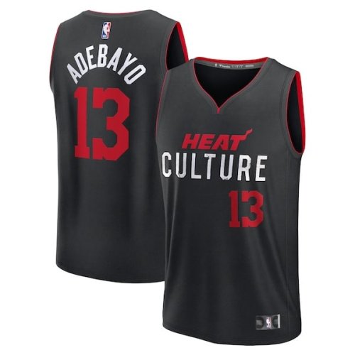 Bam Adebayo Miami Heat Fanatics Branded Unisex Fast Break Jersey - Black - City Edition