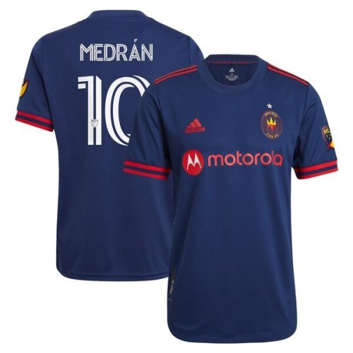 Álvaro Medrán Chicago Fire adidas 2021 Primary Authentic Player Jersey - Navy