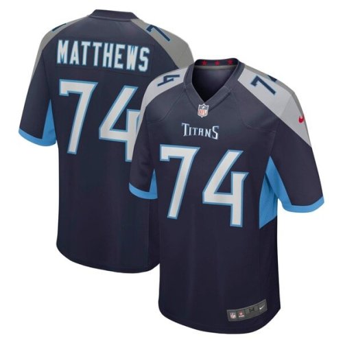 Bruce Matthews Tennessee Titans Nike Retired Player Jersey - Navy/Light Blue