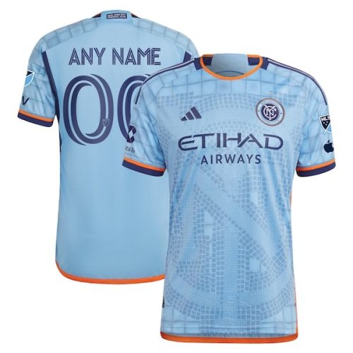 New York City FC adidas 2024 The Interboro Kit Authentic Custom Jersey - Sky Blue