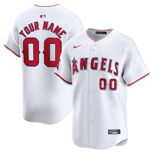 Los Angeles Angels Nike Home Limited Custom Jersey - White