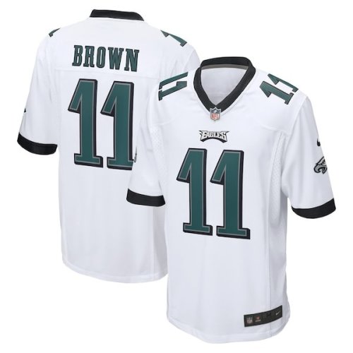 A.J. Brown Philadelphia Eagles Nike Game Jersey - White/Green
