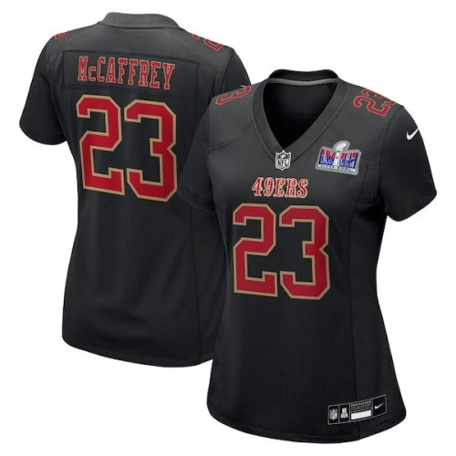 Christian McCaffrey San Francisco 49ers Nike Women's Super Bowl LVIII Carbon Fashion Game Player Jersey - Black