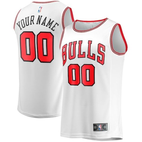 Chicago Bulls Fanatics Branded Fast Break Custom Replica Jersey - Association Edition - White