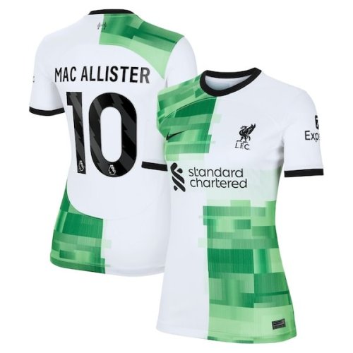 Alexis Mac Allister Liverpool Nike Women's 2023/24 Away Replica Player Jersey - White/Red